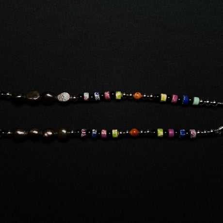 JOHN SOFIA Jesus Pearl Beads Necklace (Black)｜ジョンソフィア ジーザス パールビーズネックレス（ブラック）