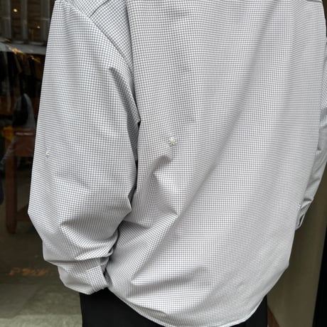JOHN SOFIA Daisy Squares LS Shirt (White)｜ジョンソフィア デイジースクエアーズ ロングスリーブシャツ（ホワイト）