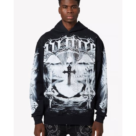 GUAPI Black Heavens Vault Hoodie V3 (Black)｜グアピ ブラック ヘブンズ ヴォルト フーディー V3（ブラック）