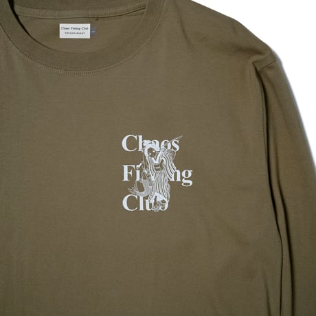 Chaos Fishing Club Fishing Girl T-Shirt L/S (BROWN)｜カオスフィッシングクラブ フィッシングガール ロングスリーブ ティーシャツ（ブラウン)