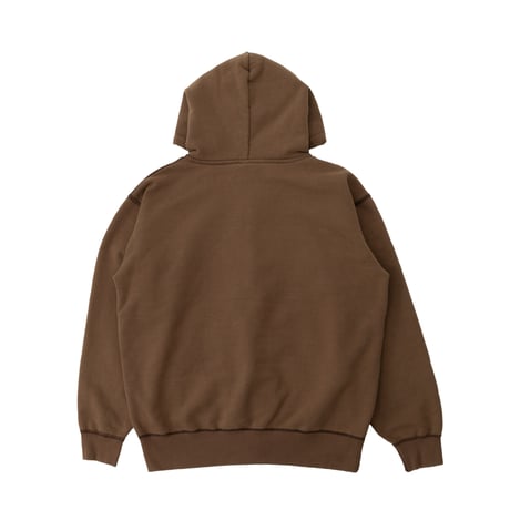 INTERBREED WIP Faded Zip Hoodie (Fade Brown)｜インターブリード WIP フェイデッド ジップフーディー（フェードブラウン）
