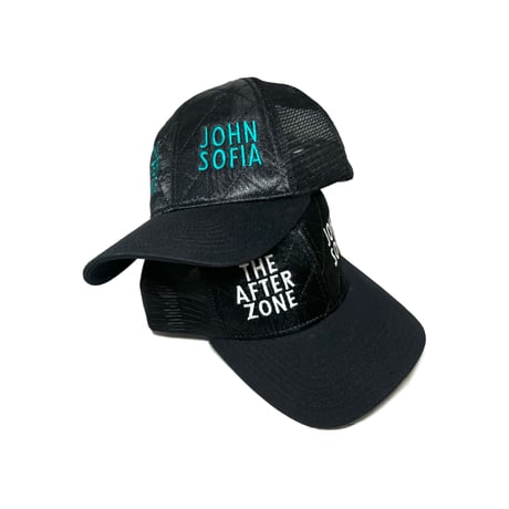 JOHN SOFIA The After Zone Tracker Cap (Black & Blue)｜ジョンソフィア ジ・アフターゾーン トラッカーキャップ（ブラック/ブルー）