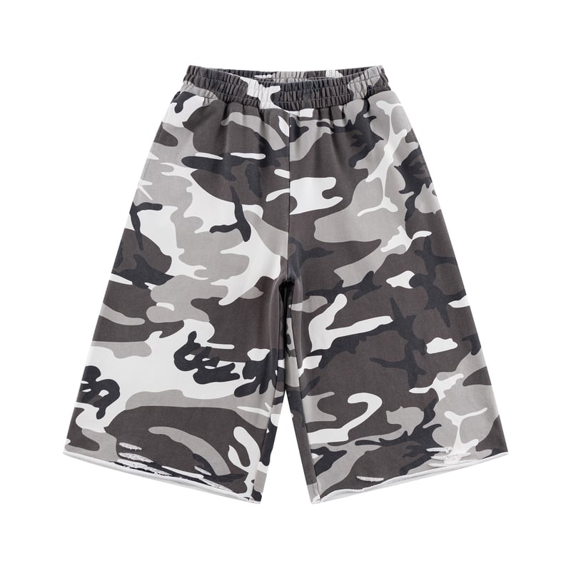 SUPPLIER Camouflage Baggy Sweat Shorts (GREY)｜サ