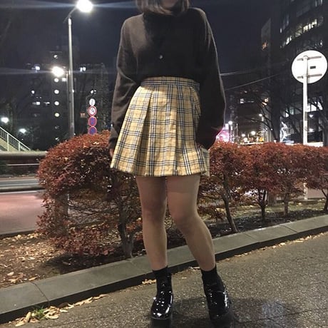 “T”Original Original Check Skirt｜ティーオリジナル オリジナル チェックスカート