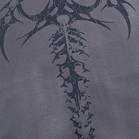 SUPPLIER Tribal Bones Pierced Zip Hoodie (Grayish blue)｜サプライヤー トライバル ボーンズ ピアスト ジップフーディー（グレイッシュブルー）