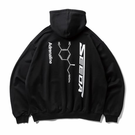 TIGHTBOOTH x SEEDA / ADRENALINE HOODIE (Black)｜タイトブース × シーダ アドレナリン フーディー（ブラック）