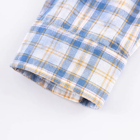 SUPPLIER Rhinestone Cross Check Shirt (BLUE)｜サプライヤー ラインストーン クロス チェックシャツ（ブルー）