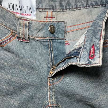 JOHN SOFIA Lowrise Flare Denim (Vintage Blue)｜ジョンソフィア ローライズ フレアデニム（ヴィンテージブルー）