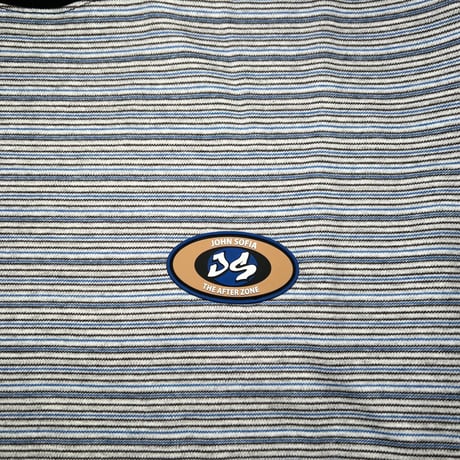 JOHN SOFIA Border Half Sleeve Tee (Brown, Navy, Mustard, Lt Grey, DK Grey)｜ジョンソフィア ボーダーハーフスリーブTシャツ