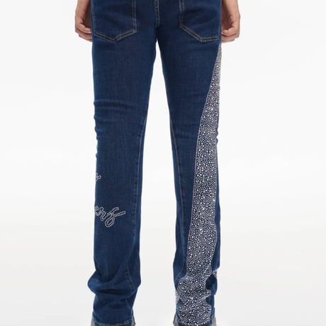 VALABASAS ENCRYPTED & SCRIPTED DENIM SET-UP (BLUE)｜ヴァラバサス エンクリプティッド＆スクリプト デニムセットアップ（ブルー）