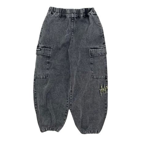 ADG Tagging Slam Dnm Cargo Pants (Blk)｜エーディージー タギング スラムデニム カーゴパンツ（ブラック）