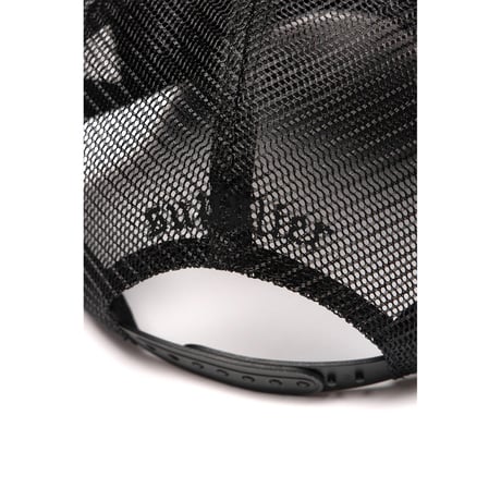 SUPPLIER Triple Black Cross Leather Patch Mesh Cap (BLACK)｜サプライヤー トリプルブラック クロス レザーパッチ メッシュキャップ（ブラック）