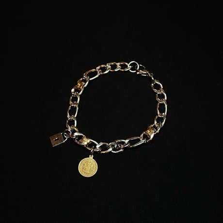 JOHN SOFIA Medal & Keyhole Bracelet (Combi)｜ジョンソフィア メダル＆キーホール ブレスレット（コンビ）