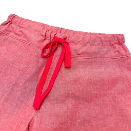 JOHN SOFIA Endless Summer Chambray Easy Pant (Red)｜ジョンソフィア エンドレスサマー シャンブレー イージーパンツ（レッド）