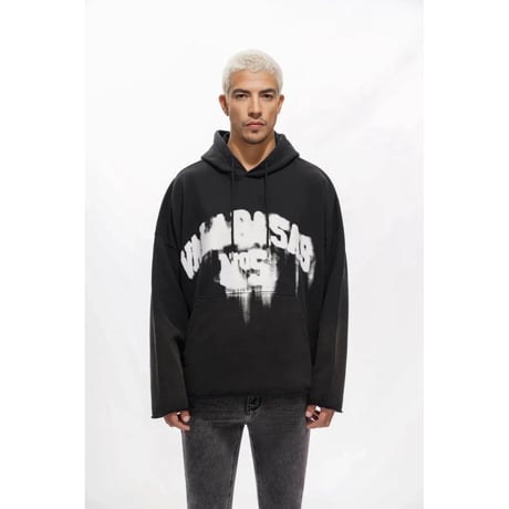 VALABASAS FIFTH VINTAGE BLACK HOODY (VINTAGE BLACK SPRAY) | ヴァラバサスフィフスビンテージブラックフーディー (ビンテージブラックスプレー)
