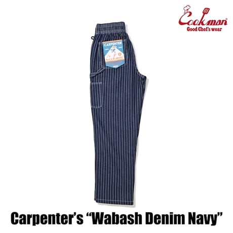 Cookman Carpenter's Pants Wabash Denim (Navy)｜クックマン カーペンターパンツ ワバッシュデニム（ネイビー）