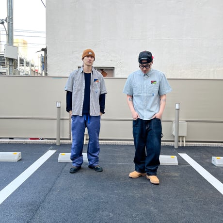 JOHN SOFIA STAFF UNIFORM HICKORY SHIRT (INDIGO/WHITE)｜ジョンソフィア スタッフユニフォーム ヒッコリー シャツ（インディゴ／ホワイト）