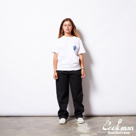 Cookman Chef Pants Semiwide Denim (Black)｜クックマン セミワイド デニム シェフパンツ（ブラック）