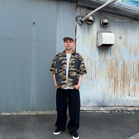 JOHN SOFIA RIPSTOP TACTICAL SHIRT (TIGER CAMO)｜ジョンソフィア リップストップ タクティカル シャツ（タイガーカモ）