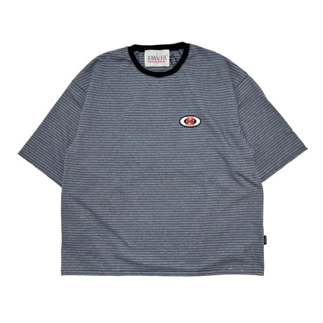 JOHN SOFIA Border Half Sleeve Tee (Brown, Navy, Mustard, Lt Grey, DK Grey)｜ジョンソフィア ボーダーハーフスリーブTシャツ