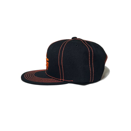 ADG AS Logo Stitch Snapback (Org)｜ADG ASロゴ ステッチ スナップバック（オレンジ）