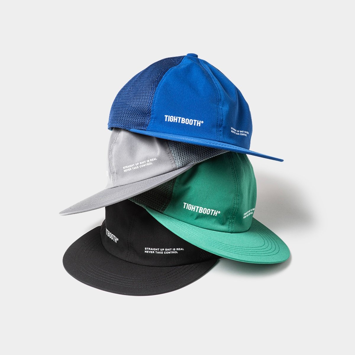 TIGHTBOOTH LOGO MESH 6PANEL (Black, Grey, Green TIGHTBOOTH LOGO MESH 6PANEL (Black, Grey, Green