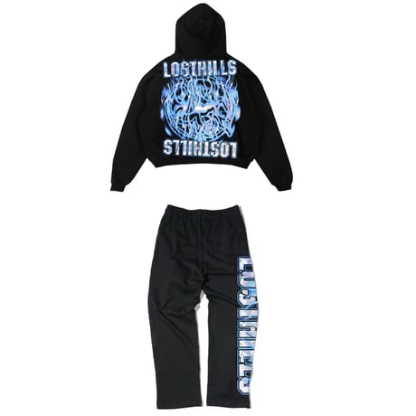LOST HILLS LH6012 Sweatsuits (Black)｜ロストヒルズ LH6012 スウェットスーツ（ブラック）