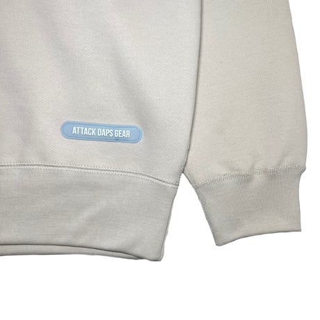ADG AS Logo Zip Hoodie (Beige/Navy)｜エーディージー ASロゴ ジップフーディー（ベージュ/ネイビー）