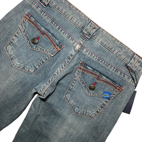 JOHN SOFIA Lowrise Flare Denim (Vintage Blue)｜ジョンソフィア ローライズ フレアデニム（ヴィンテージブルー）