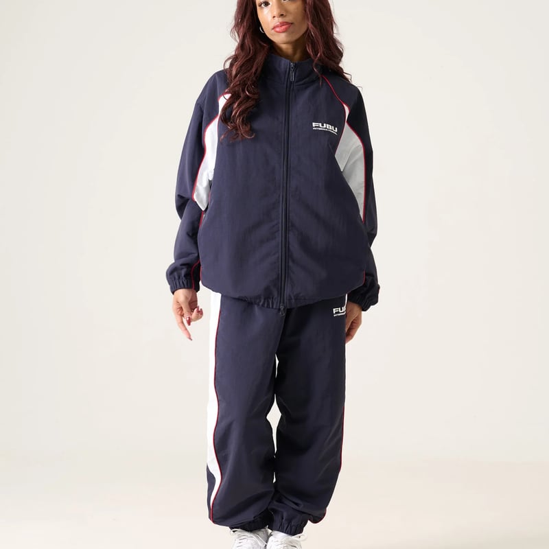 FUBU LFYT ネイビー セットアップ上下値下げ交渉可能 LFYT(ラファイエット) トラックジャケット LFYT x FUBU VELOUR TRACK