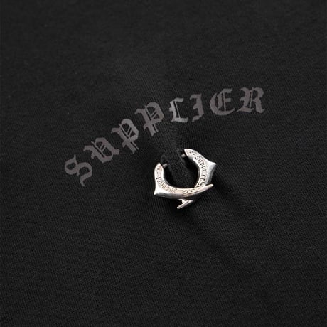 SUPPLIER Disstressed Pierce Tee (BLACK)｜サプライヤー ディストレスト ピアスティー（ブラック）