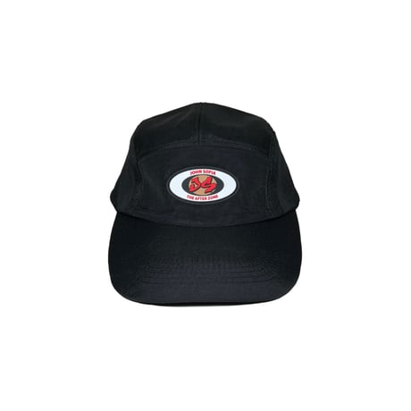 JOHN SOFIA 5Panel Field Cap (Black/Red)｜ジョンソフィア 5パネル フィールドキャップ（ブラック/レッド）