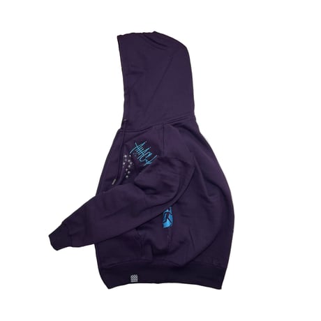 ADG Next Escape Zip Hoodie (Dark Purple)｜エーディージー ネクストエスケープ ジップフーディー（ダークパープル）