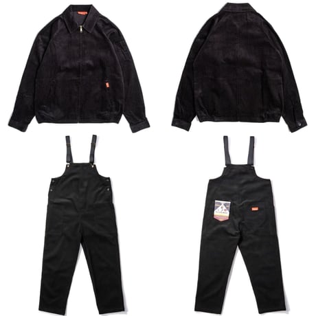Cookman Fisherman's Bib Overall Corduroy (Black)｜クックマン フィッシャーマンズ ビブオーバーオール コーデュロイ（ブラック）