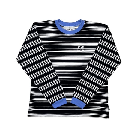 JOHN SOFIA Border Crewneck (Oreo & Blue)｜ジョンソフィア ボーダークルーネック（オレオ＆ブルー）