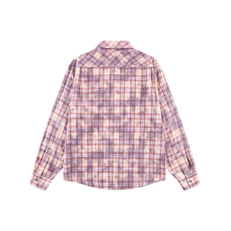 SUPPLIER Rhinestone Cross Check Shirt (PINK)｜サプライヤー ラインストーン クロス チェックシャツ（ピンク）