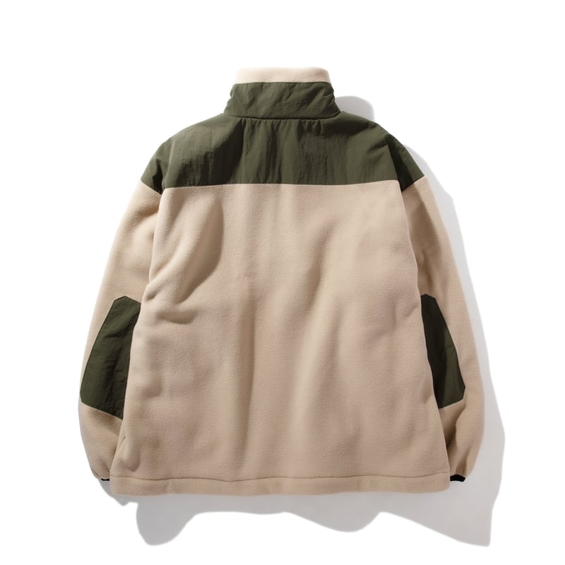 FLATLUX Ed Fleece Mockneck (sandstone, dark tea
