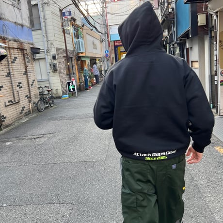 ADG “Graph” Zip Hoodie (Black)｜エーディージー “グラフ” ジップフーディー（ブラック）
