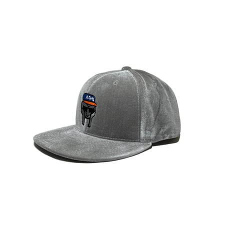ADG Metal Face Velvet Snapback (Gray)｜エーディージー メタルフェイス ベルベット スナップバック（グレー）