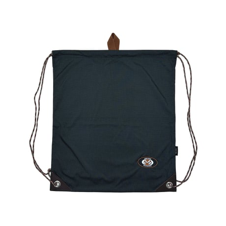 JOHN SOFIA Nylon Knapsack (BLACK/BROWN)｜ジョンソフィア ナイロン ナップサック（ブラック／ブラウン）