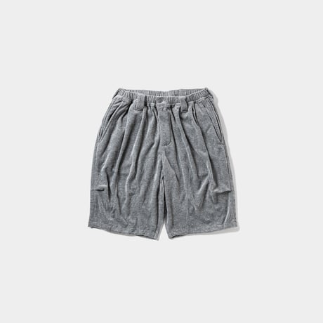 TIGHTBOOTH VELOUR BIG SHORTS (Gray)｜タイトブース ベロア ビッグショーツ (グレー)