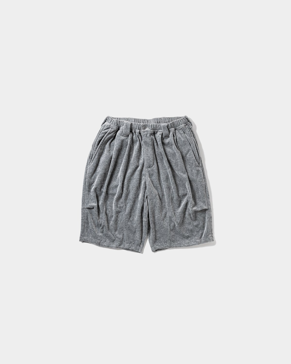 tightbooth ベロアハーフパンツ Ｌサイズ TIGHTBOOTH VELOUR BIG SHORTS (Gray)｜タイトブース ベロア