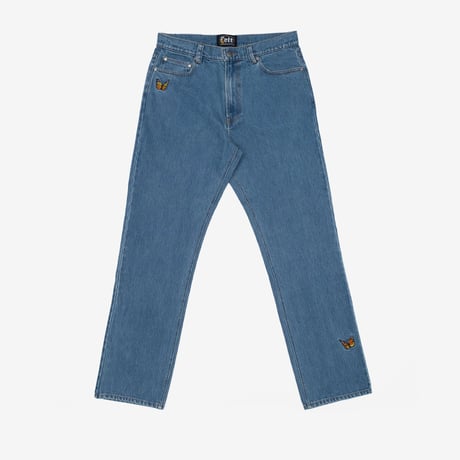 FELT Butterfly Garden Jeans (Washed Denim)｜フェルト バタフライガーデン ジーンズ（ウォッシュドデニム）