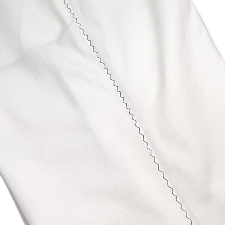JOHN SOFIA Jagged Stitch Ripstop Trousers (White/Org, White/Blu)｜ジョンソフィア ジャグドステッチ リップストップトラウザーズ
