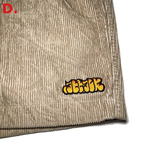 SLOW UP Custom 90’s Vintage Corduroy Shorts (D, E, F, G, H)｜スロウアップ カスタム 90’s ヴィンテージ コーデュロイショーツ