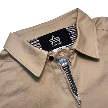 ATTACK ORIGINAL “CONCEPT” HARRINGTON JACKET (BEIGE)｜アタックオリジナル “コンセプト” ハリントンジャケット（ベージュ）