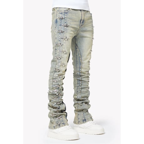 GUAPI Vintage Blue Aviation Clasp Denim (Vintage Blue)｜グアピ ヴィンテージブルー アビエーション クラスプ デニム（ヴィンテージブルー）