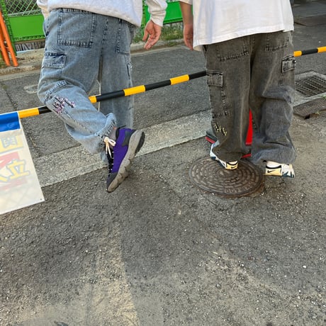 ADG Tagging Slam Dnm Cargo Pants (Blk)｜エーディージー タギング スラムデニム カーゴパンツ（ブラック）