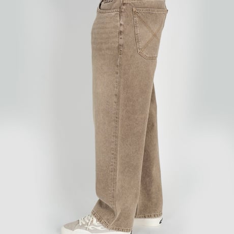 HOMEBOY X-TRA BAGGY DYE DENIM (WASHED BROWN)｜ホームボーイ エクストラ バギー ダイ デニム（ウォッシュド ブラウン)