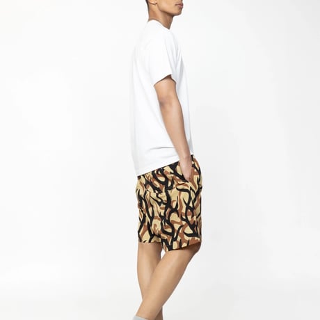 Cookman Chef Pants Short Light Tribal Camo (Beige)｜クックマン シェフパンツ ショート ライトトライバルカモ（ベージュ）